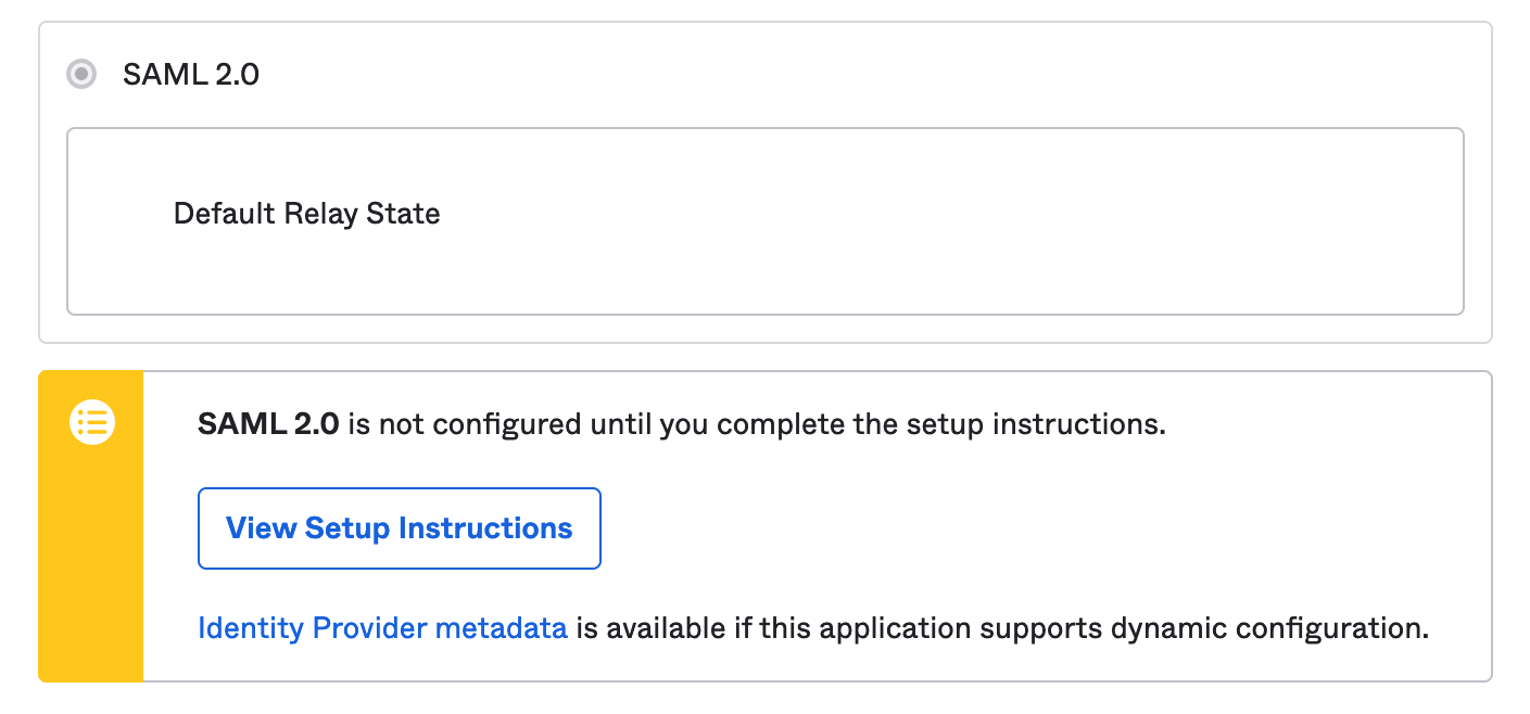 Identity Provider metadata 예제